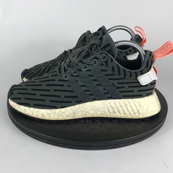 Adidas NMD R2 Green Athletic Running Shoes BA7259 Women’s Size 7 - Picture 8 of 12